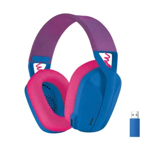 Logitech G435 Wireless Gaming Headset - Blue and Raspberry